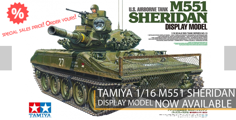 Tamiya 36213 - M551 Sheridan - Display Model - 1/16