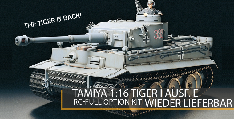 Tamiya 56010 - Tiger I Ausf. E - RC Full Option Kit - 1:16