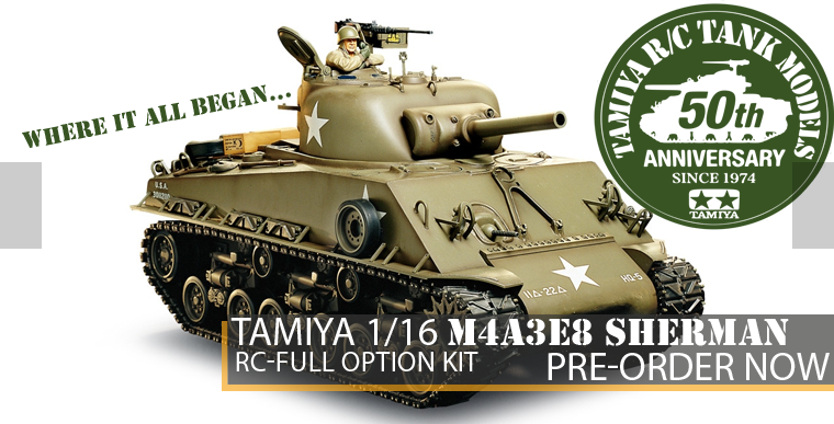 Tamiya 56014 - M4A3E8 Sherman Full Option Kit - 1/16