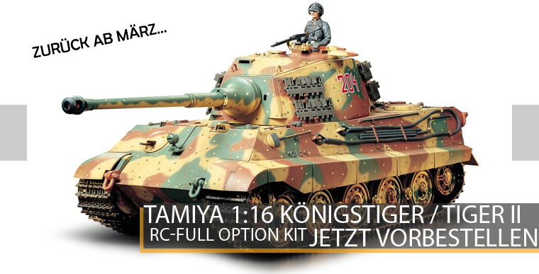 Tamiya 56018 Tiger II - Königstiger - RC Full Option Kit - 1:16