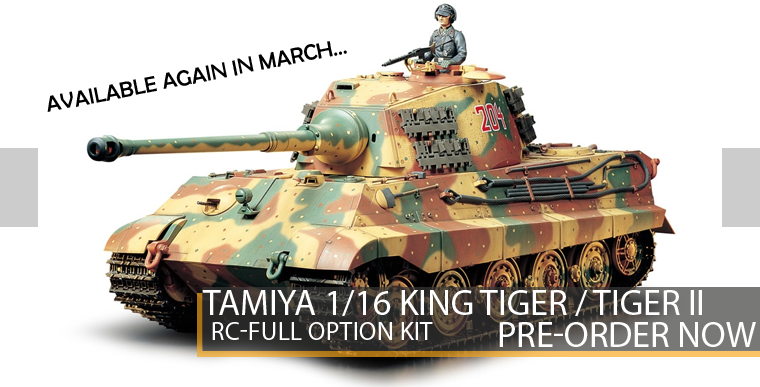 Tamiya 56018 King Tiger Production Turret - RC Full Option Kit -