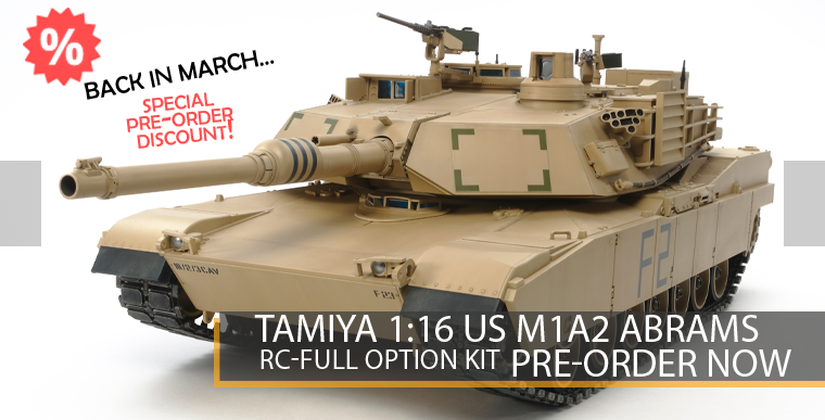 Tamiya 56041 - 1/16 M1A2 Abrams - US Main Battle Tank - RC Full