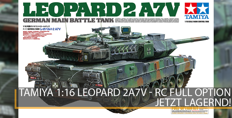 Tamiya 56047 - Leopard 2A7V - RC Full Option - 1:16