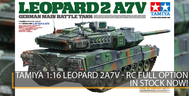Tamiya 56047 - Leopard 2A7V - RC Full Option - 1/16