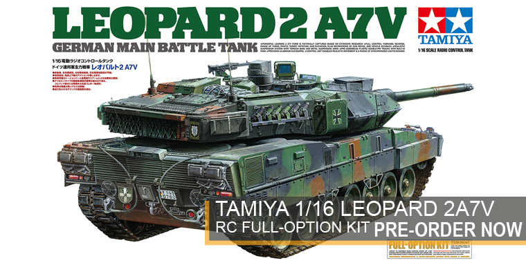 Tamiya 56047 - Leopard 2A7V - RC Full Option - 1/16