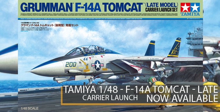 Tamiya 61122 - F-14A Tomcat - Late Model - Carrier Launch - 1/48