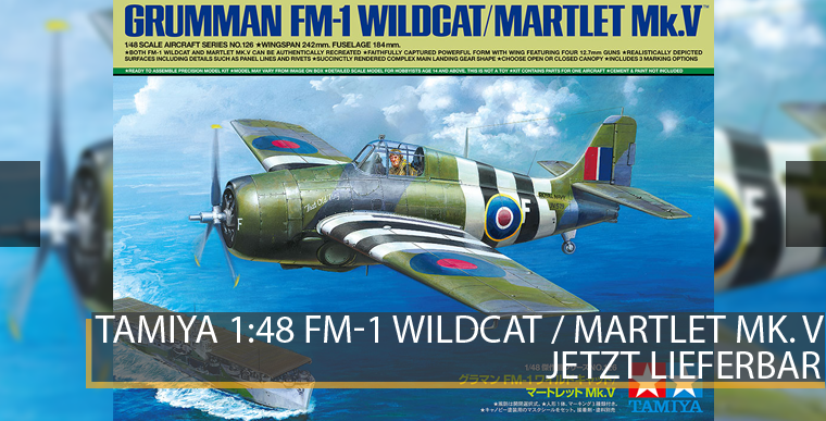Tamiya 61126 Grumman FM-1 Wildcat / Martlet Mk. V - 1:48