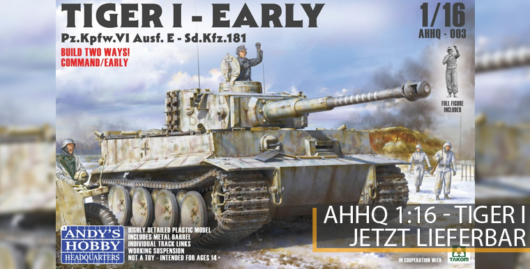 Andy's Hobby Headquarter 003 Tiger I - 1:16