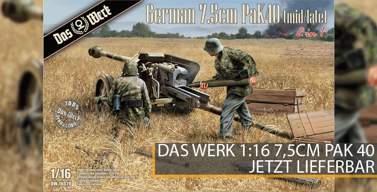 Das Werk 16020 - 7,5cm PAK 40 - 1:16
