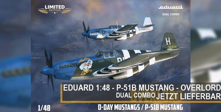 Eduard 11181 - P-51B Mustang Dual Combo Overlord - 1:48