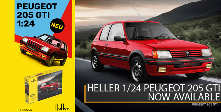 Heller 82705 Peugeot 205 GTI 1:24