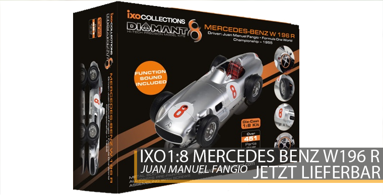 IXO Collections Mercedes Benz W196 R - Fangio- 1:8