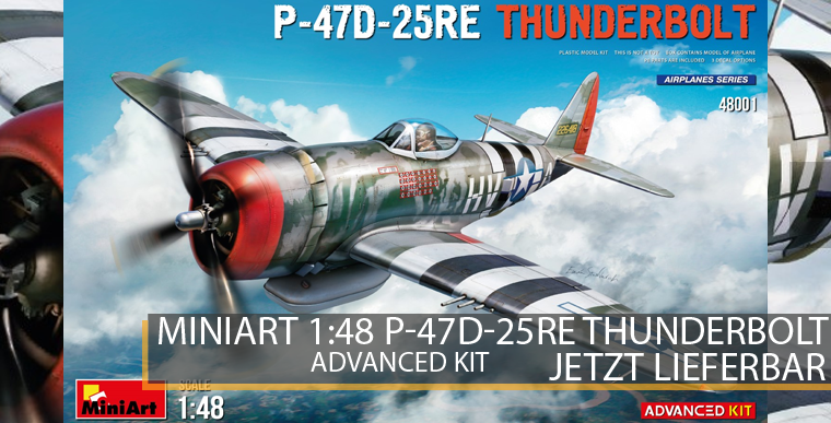 MiniArt 48001 P-47D 25RE - Thunderbolt - Advanced Kit - 1:48