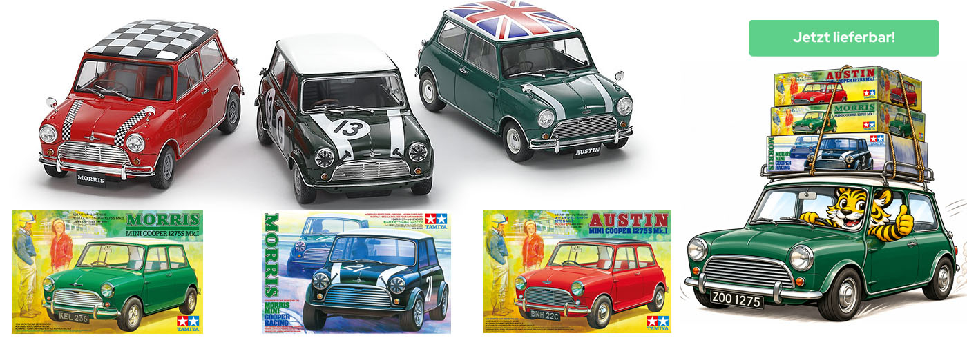 Tamiya Austin und Morris Mini Cooper - 1:24