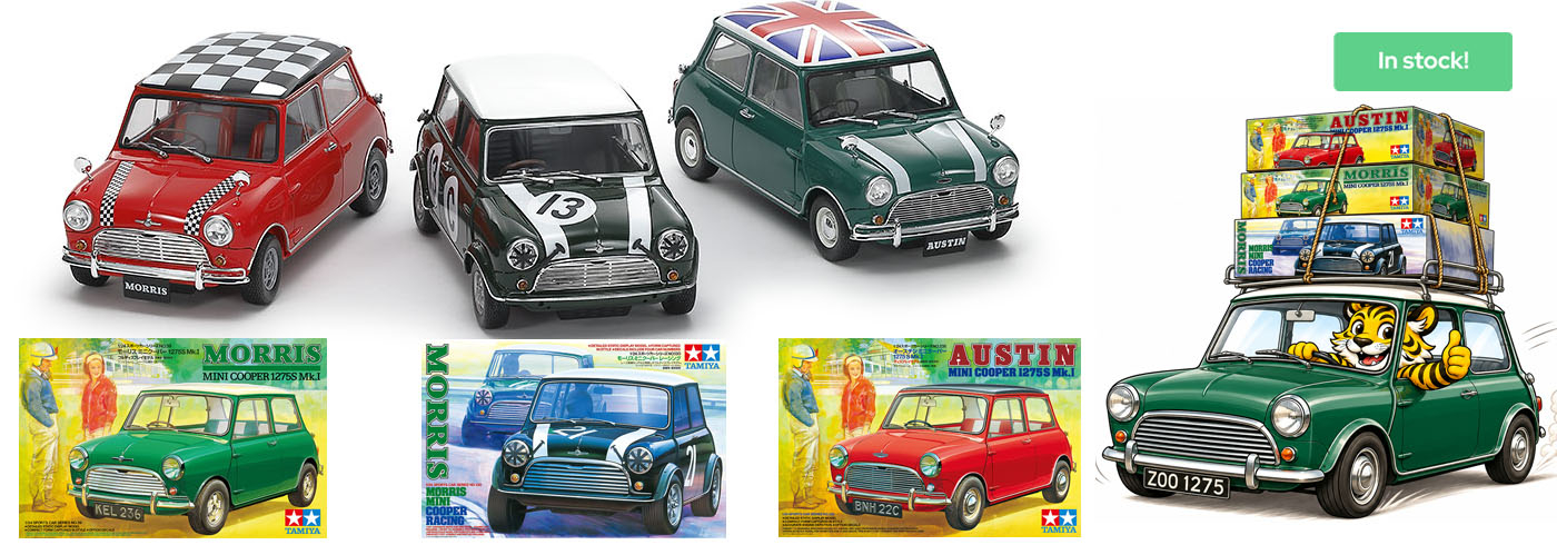 Tamiya Austin and Morris Mini Cooper - 1/24