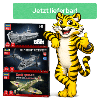 Tiger mit Revell Brick System Kartons