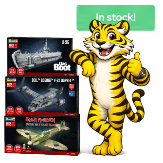 Tiger with Revell Brick System boxes