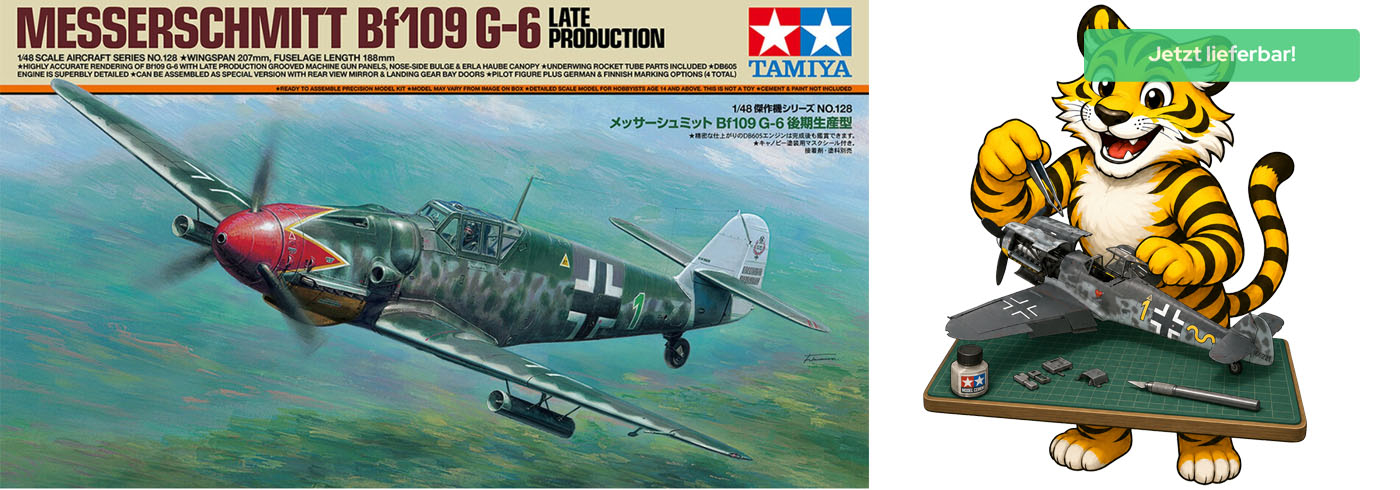 Tamiya 61128 - Messerschmitt Bf 109 G-6 late - 1:48