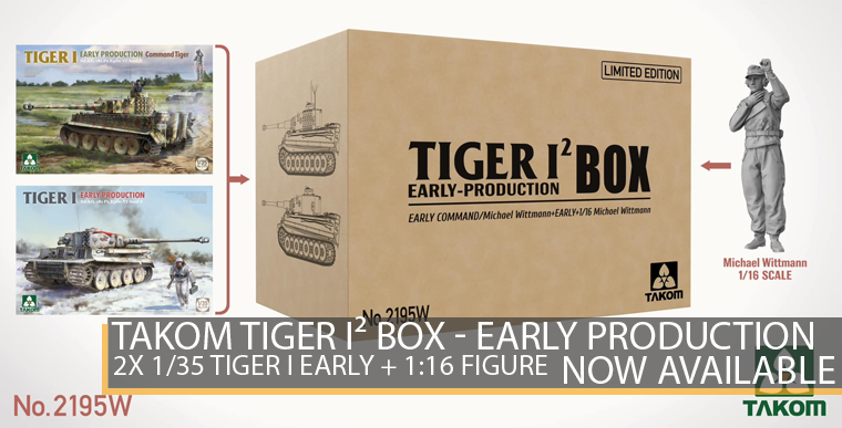 Takom 2195W - Tiger I² Box - Early - 1/35 / 1/16