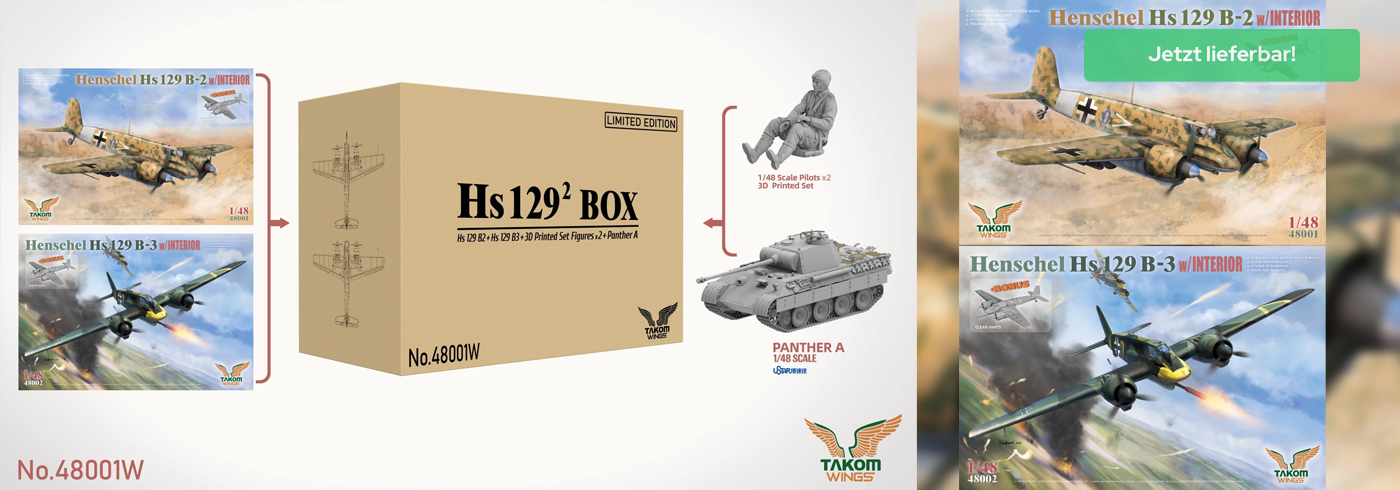Takom Henschel Hs 129 B-2 & B-3 - 1:48