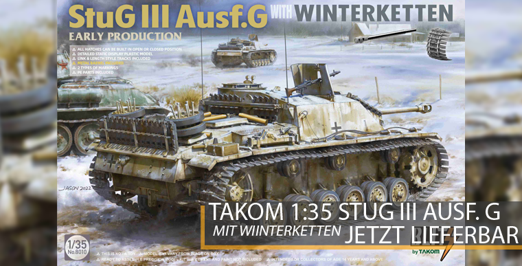 Takom 8010 StuG III mit Winterketten - 1:35