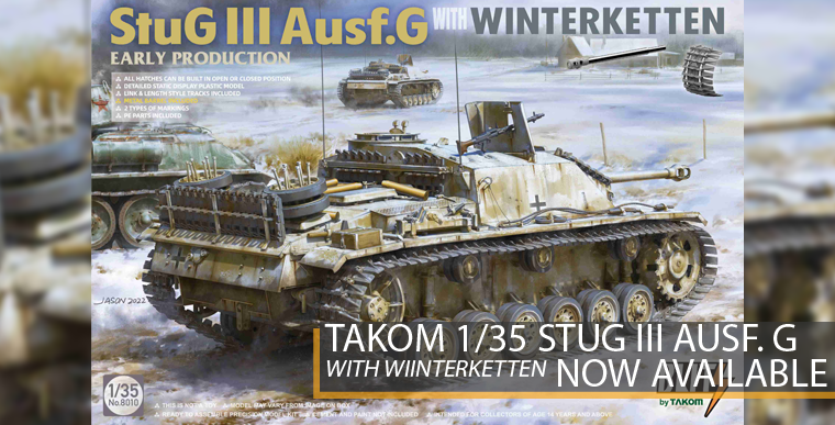 Takom 8010 StuG III with Winterketten - 1/35