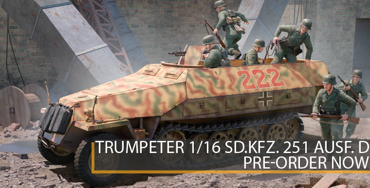 Trumpeter 00942 - Sd.Kfz. 251 Ausf. D German Halftrack - 1/16