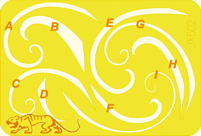Spinner spirals - Masking - for German Airplanes - 1/32