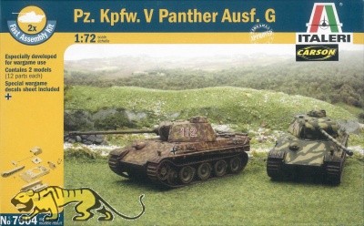 German Pz.Kpfw. V Panther Ausf. G - 2 Models - 1/72