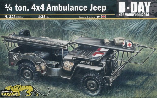 US 1/4 ton. 4x4 Ambulance Jeep - 1:35