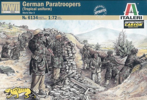 WWII Deutsche Fallschirmtruppe in Tropen Uniform - 1:72