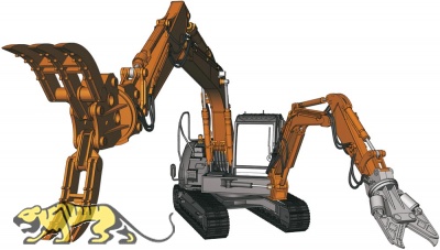 Hitachi Double Arm Working Machine ASTACO NEO - 1/35