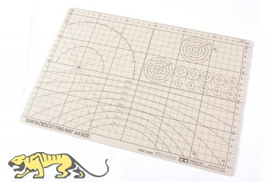 Tamiya Schablonen-Schneidunterlage - Grau - A4 Format