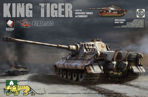 Panzerkampfwagen Tiger Ausf. B - Königstiger - Henschel-Turm - sPzAbt. 505 - mit Zimmerit und Inneneinrichtung - 1:35