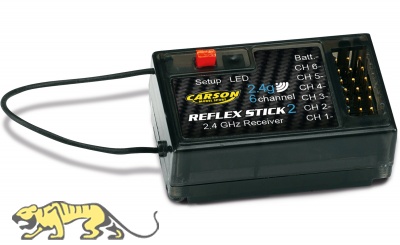 Carson Empfänger REFLEX Stick II 6 Kanal 2,4 GHz
