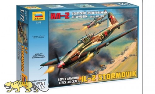 Iljuschin Il-2 - Schturmowik - Modell 1942 - Sowjetisches Schlachtflugzeug - 1:72