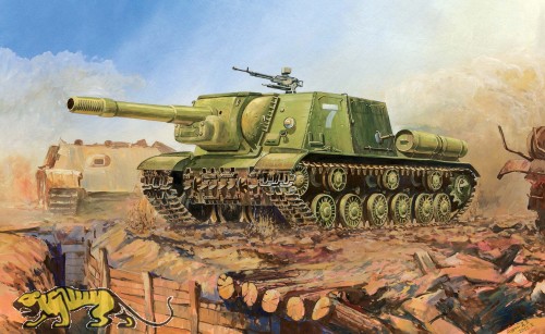 JSU-152 - sowjetischer schwerer Jagdpanzer - 1:72