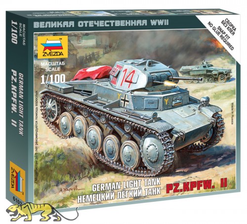Panzerkampfwagen II - Deutscher leichter Panzer - 1:100