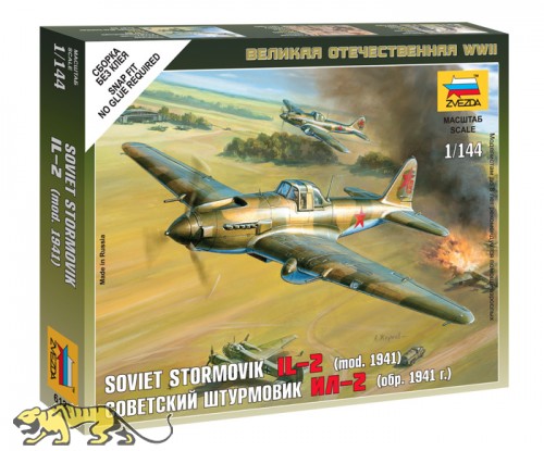 Iljuschin Il-2 - Schturmowik - Modell 1941 - Sowjetisches Schlachtflugzeug - 1:144