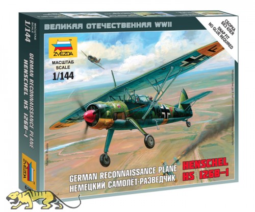 Deutsches Nahaufklärungsflugzeug Henschel HS 126B-1 - 1:144