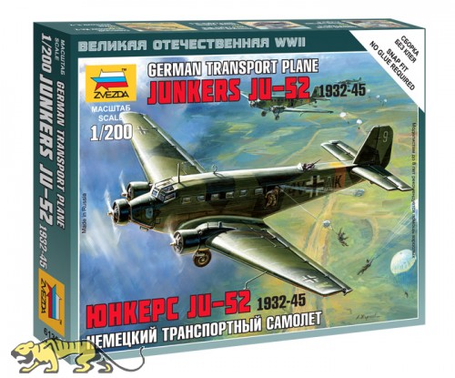 German Transport Plane Junkers JU-52 - 1932-1945 - 1/200