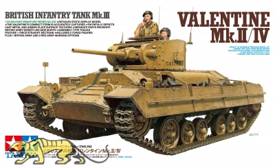 British Infantry Tank Mk.III - Valentine Mk.II / IV - 1/35
