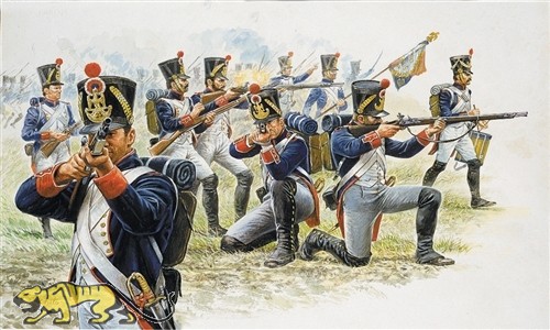 Französische Front Infanterie - Napoleonische Kriege - 1:72