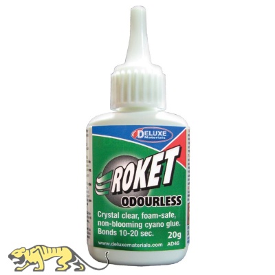Roket Odourless - Crystal clear non blooming cyano glue