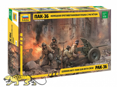 German Anti-Tank-Gun PAK 36 with Crew - 1/35