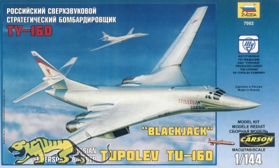 Tupolev Tu-160 Blackjack - Russischer Überschall-Bomber - 1:144