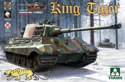 German King Tiger - Henschel Turret - with Interior - 1/35