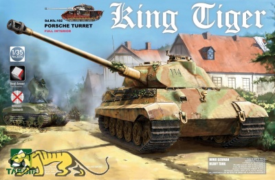 Panzerkampfwagen Tiger Ausf. B - Königstiger - Porsche-Turm - mit Inneneinrichtung - 1:35