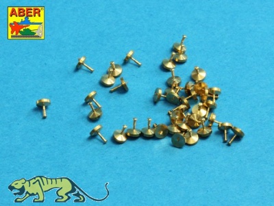 Gedrehte Nieten - 0,9 x 1,3 x 0,5mm - 40 Stück