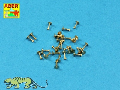 Gedrehte Sechskantbolzen - 1,34 x 2,6mm - 30 Stück